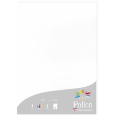 Paper A4 pollen 210g white 25 sheets