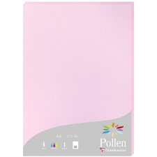25 Blatt Papier Pollen, DIN A4, 210g Bonbonrosa