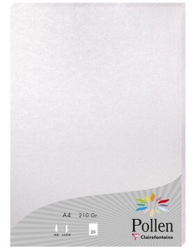 Paper A4 pollen 210g mother of pearl pink 25 sheets