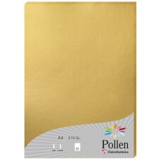 Paper A4 pollen 210g gold 25 sheets