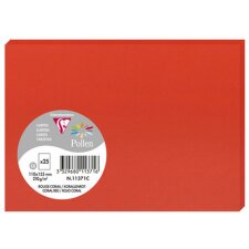 Tarjeta C6 Polen 210 g rojo cardenal