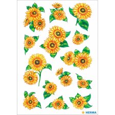 HERMA Sticker Sonnenblumen aus der Serie DECOR selbstklebende Sticker