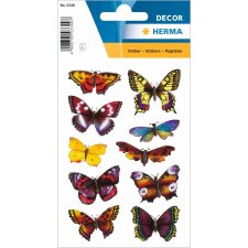 beglimmerte Schmetterlingssticker aus der DECOR-Serie 