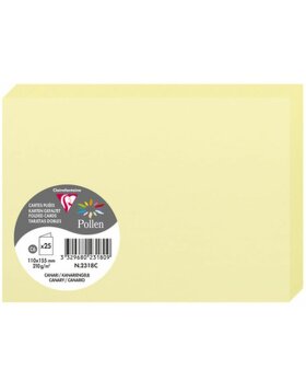 Card C6 Double 210g Canary Yellow