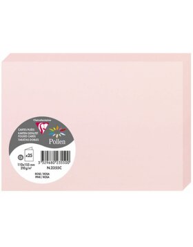 Card C6 Double 210g pink