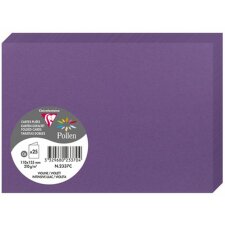Tarjeta C6 doble 210g violeta