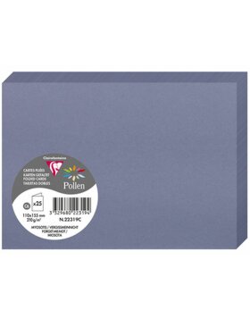 Card C6 Double 210g Forget-me-not Blue