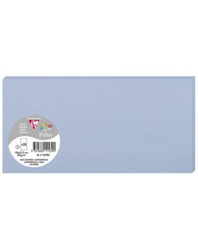 Pack 25 Karten Pollen, DL 106x213mm, 210g lavendelblau
