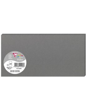Paquete de 25 tarjetas Polen, DL 106x213mm, 210g gris oscuro