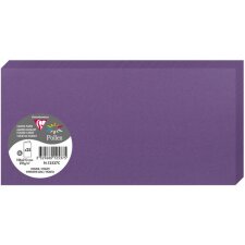 Pack 25 Cartes doubles Pollen, DL 106x213mm, 210g - Violet