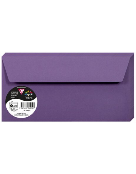 Umschlag DL Pollen 120g violett