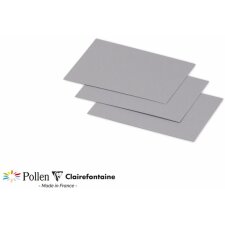 Pack 25 Karten Mini Pollen, 70x95mm, 210g Koalagrau
