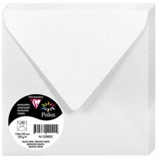 Enveloppes POLLEN blanc nacré 120x120 mm - 12085C