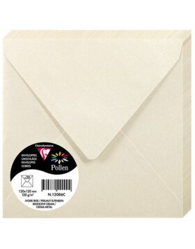 envelopes POLLEN mother of pearl ivory 120x120 mm - 12086C