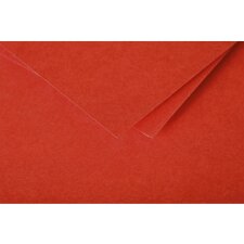 Pack 25 cards pollen, 135x135mm, 210g coral red