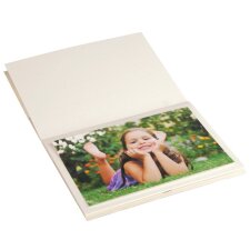 HNFD Album de poche Mandia ivoire côtelé 17x13 cm 12 pages blanches