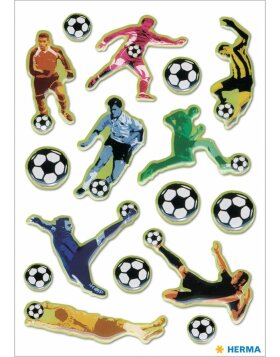 herma grandioze voetbal kicker 3D stickers uit de MAGIC...