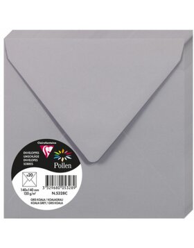 envelopes POLLEN koala grey 140x140 mm - 5328C