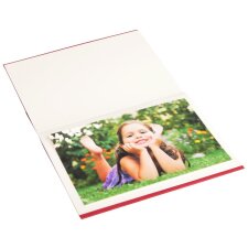 HNFD Pocket-Album Mandia 12 Fotos 10x15 cm rosso gerippt