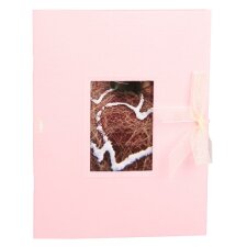 HNFD Album de poche Mandia - flamant rose côtelé 12 photos 10x15 cm
