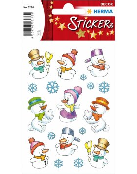 Stickers &quot;Jolly Snowman&quot; - DECOR, self adhesive