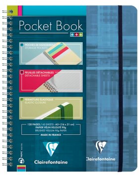 Pocket Book DIN A5 14,8x21cm, 60 sheets, 90g, lined