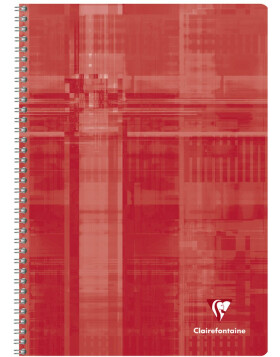Spiral-bound A4 lined with border 50 sheets