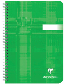 Spiral book Clairefontaine, DIN A5 14,8x21cm, 50 sheets, 90g, checkered