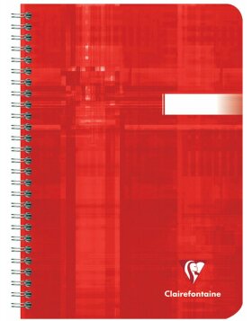 Spiral book Clairefontaine, DIN A5 14,8x21cm, 50 sheets, 90g, French ruling