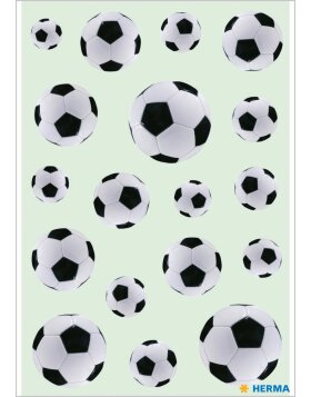 HERMA stickers with soccer bowls - self adhesive, DECOR