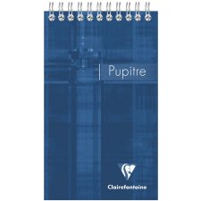 Spiral notebook 103x170 Clairefontaine lined 80 sheets sorted