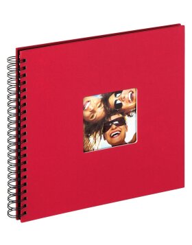 Album à spirales FUN 33x33 cm rouge
