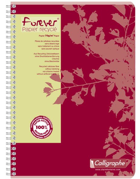 Spiraal notitieboek A4 90 vel vierkant Forever