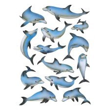 divertenti adesivi a forma di delfino della gamma DECOR