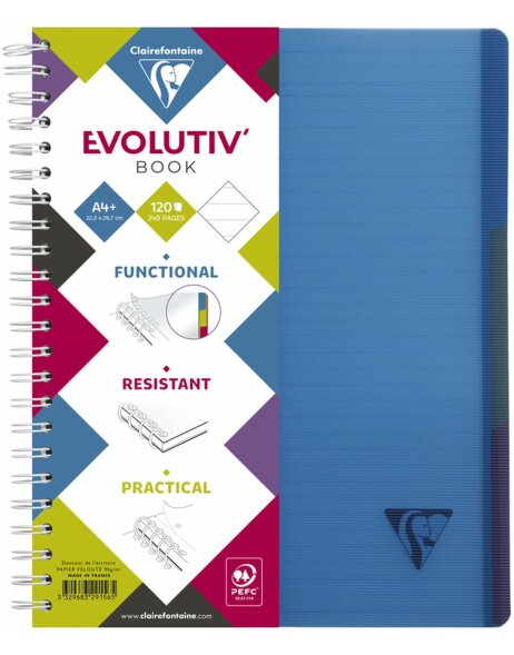 Evolutiv Book a4+ lined 120 sheets
