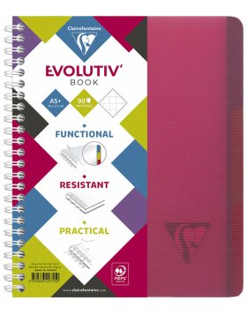EvolutivBook with double spiral a5 squared