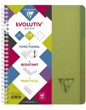 EvolutivBook met dubbele spiraal A5 vierkant