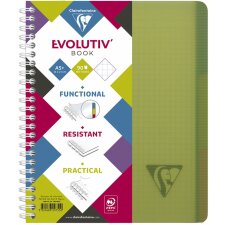 EvolutivBook mit Doppelspirale A5 kariert