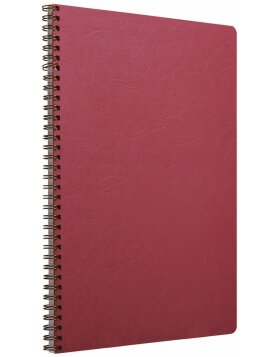 Spiral book a4 lined Age Bag red