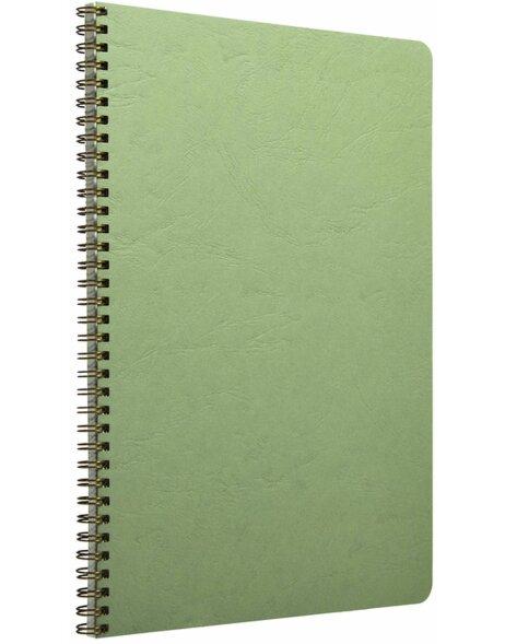 Spiral book a4 lined Age Bag green