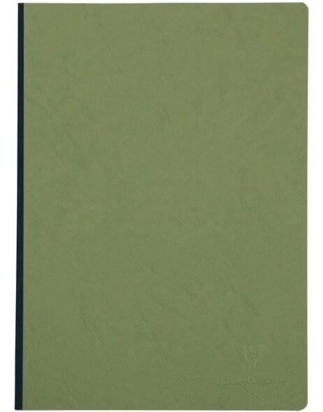 Libreta r&uacute;stica Age Bag, DIN A4 21x29,7cm, 96 hojas, 90g, cuadriculada Verde musgo