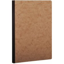 Notebook AgeBag A5 Linen checkered 96 sheets - Marrone