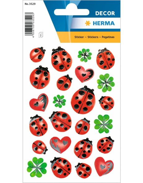 HERMA Sticker DECOR "Stiefmütterchenköpfe" 