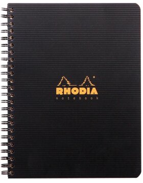 Notitieboek Rhodia 90g spiraal a5+ 80 vellen in het kwadraat