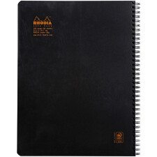 Notizheft Rhodia Classic, DIN A4+ 22 ,5x29,7cm, 80 Blatt, 80g, liniert mit Rand schwarz