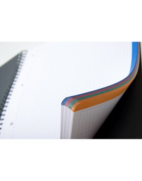 4 Colors Book A4 + 22,5x29,7cm, 80 sheets, 80g, lined with margin