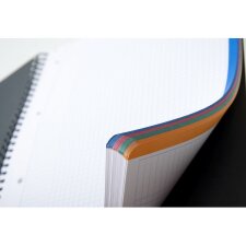 4 Colors Book A4 + 22,5x29,7cm, 80 sheets, 80g, lined with margin