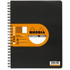 Recharge pour Exabook Rhodia, DIN A4 21x29,7cm, 80 feuilles lignées