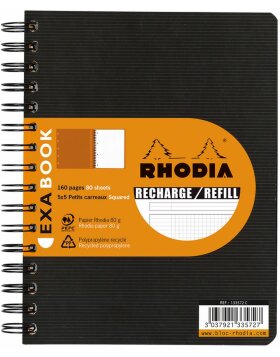 Refill for Exabook Rhodia, din a5 14,8x21cm, 80 sheets,...