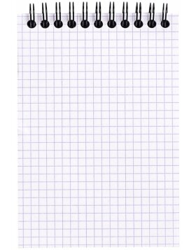 Notepad Rhodia, DIN A6 10,5x14,8cm, 80 sheets, 80g, checkered orange